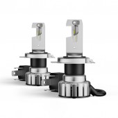 SET 2 BECURI NIGHT BREAKER LED SMART H4 +330% BLISTER OMOLOGARE RAR