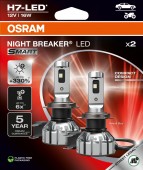 SET 2 BECURI NIGHT BREAKER LED SMART H7 +330% BLISTER OMOLOGARE RAR