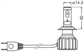 SET 2 BECURI TRUCKSTAR LED H7 OSRAM