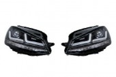SET 2 FARURI LED PENTRU VW GOLF VII (2012-2016) NEGRU LEDriving XENON / POZITIE HALOGEN LEDHL104-BK OSRAM