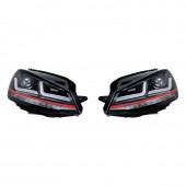 SET 2 FARURI LED PENTRU VW GOLF VII (2012-2016) ROSU LEDriving XENON / POZITIE HALOGEN LEDHL104-GTI OSRAM