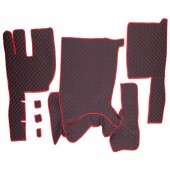 SET COVORASE PIELE ECOLOGICA TRUCK UMBRELLA PENTRU VOLVO FH12 2005-2021 MANUAL. NEGRU TIP 1