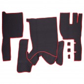 SET COVORASE PIELE ECOLOGICA TRUCK UMBRELLA PENTRU VOLVO FH12 2005-2021 MANUAL. NEGRU TIP 1