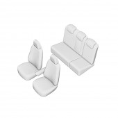 SET HUSE SCAUN UMBRELLA PENTRU RENAULT FLUENCE 2009-2016 (BANCHETA FRACTIONATA) CU TETIERE SPATE IN FORMA DE L