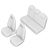 SET HUSE SCAUN UMBRELLA PENTRU VW TIGUAN 2012-2015 (BANCHETA FRACTIONATA. MASUTA CAFEA) CU TETIERE IN FORMA DE L