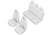 SET HUSE SCAUN VOLKSWAGEN SHARAN 5 LOCURI 2000-2005 (BANCHETA FRACTIONATA)