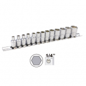 SET TUBULARE 1/4` HEXAGONALE JBM