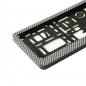 SUPORT NUMAR INMATRICULARE MEGA DRIVE CARBON SET 2 BUC
