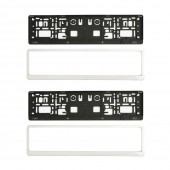 SUPORT NUMAR INMATRICULARE MEGA DRIVE CROMAT SET 2 BUC