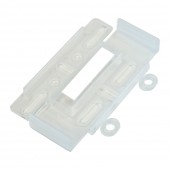 SUPORT NUMAR INMATRICULARE MEGA DRIVE FARA RAME SET 4 BUC (FATA + SPATE) TRANSPARENT
