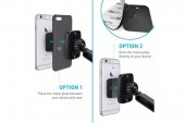 SUPORT TELEFON AUTO MAGNETIC CU FIXARE PE BORD/PARBRIZ CU VENTUZA