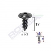 SURUB CU CAP INCRUCISAT DIAMETRU 6.2MM LUNGIME 19MM SET 10 BUC