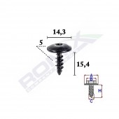 SURUB FIXARE PENTRU AUDI,VW, SKODA5X15.4MM SET 10 BUC