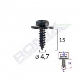 SURUB UNIVERSAL FIXARE NEGRU 4.7X15MM SET 10 BUC