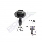 SURUB UNIVERSAL FIXARE NEGRU 4.7X16.8MM SET 10 BUC